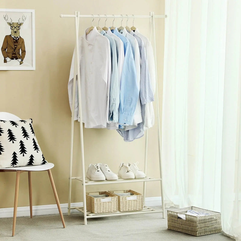 Metal Coat Rack With Shelf SONGMICS