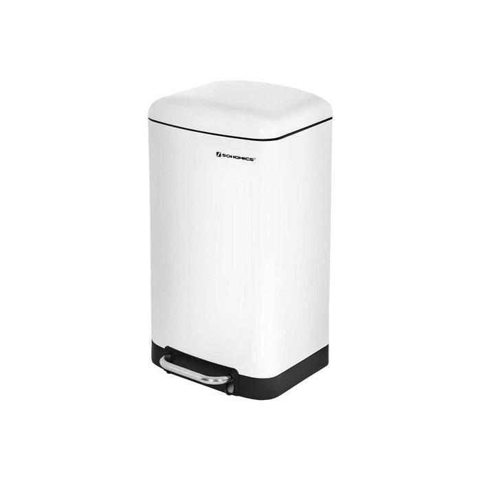 Songmics 30L White Kitchen Bin