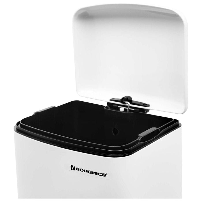 Songmics 30L White Kitchen Bin