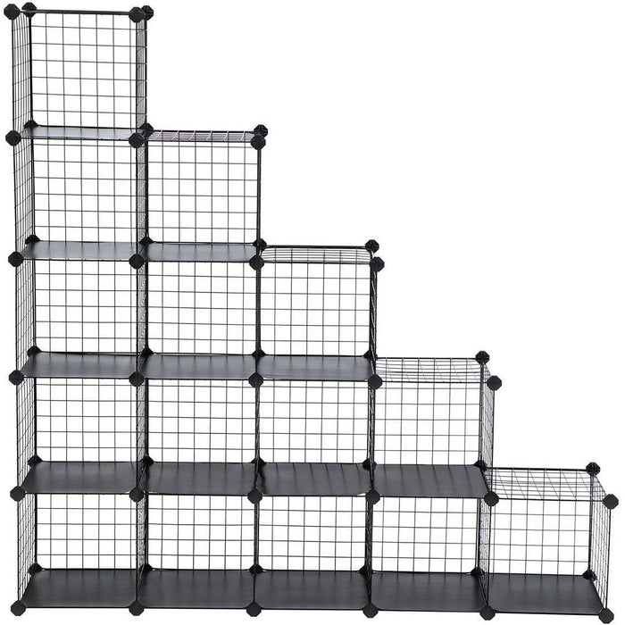 Metal Wire 16 Cube Organiser