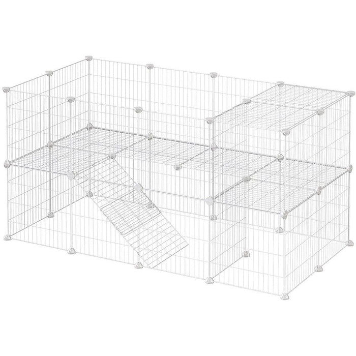 Mesh Pet Playpen, White