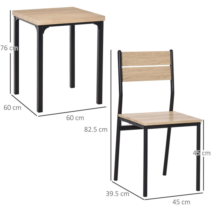 Compact 3-Piece Bistro Dining Set