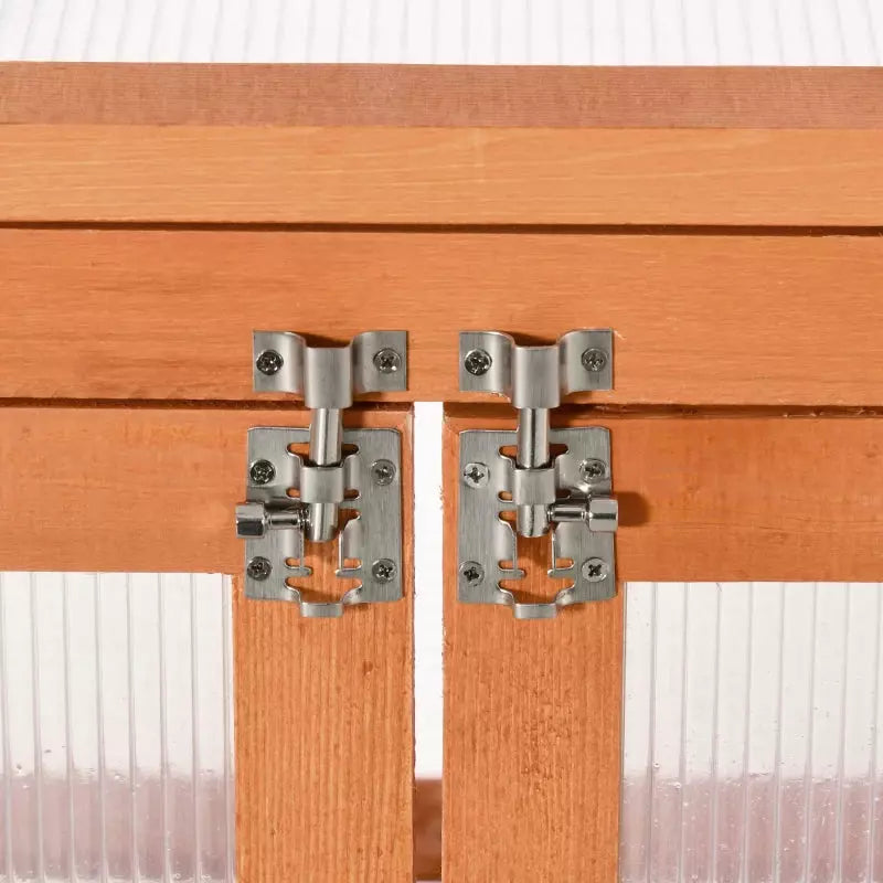 Small Wooden Greenhouse, Cold Frame, 3-Tier, 58 x 44 x 78cm