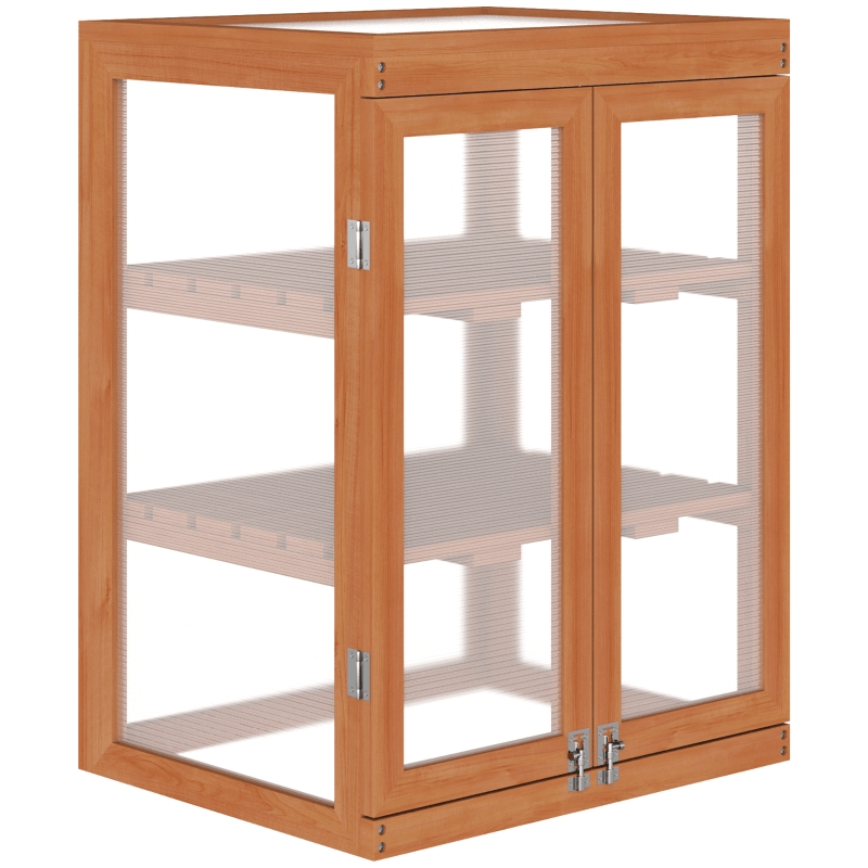 Small Wooden Greenhouse, Cold Frame, 3-Tier, 58 x 44 x 78cm