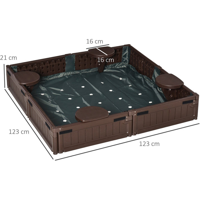 Kids Sandbox, 3-12 years, Brown