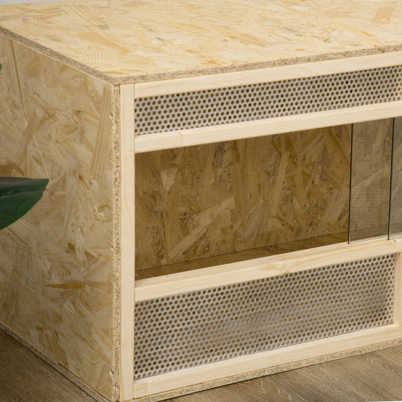 Reptile Terrarium for Lizards With Mesh Doors