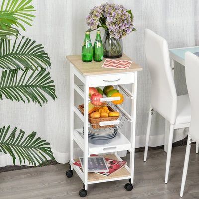 Mobile Kitchen Island Homcom