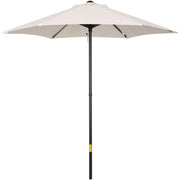 2m Patio Parasol - Outdoor Sun Shade, 6 Ribs Outsunny