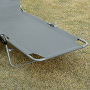 Sun Lounger With Face Hole Outsunny