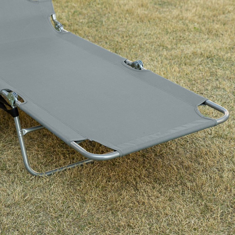 Sun Lounger With Face Hole Outsunny