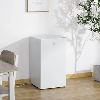 91L Under Counter Fridge With Chiller Box, White Homcom