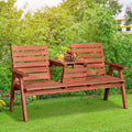 Convertible Jack and Jill Bench Outsunny