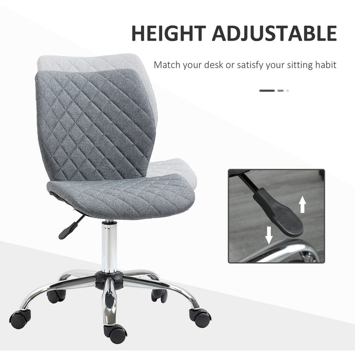 Linen Office Task Chair Grey