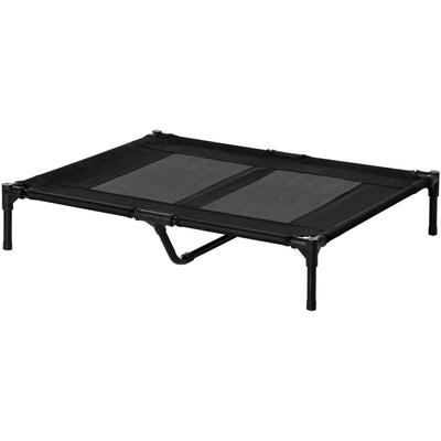 Raised Dog Bed For Large Dogs - Black Pawhut