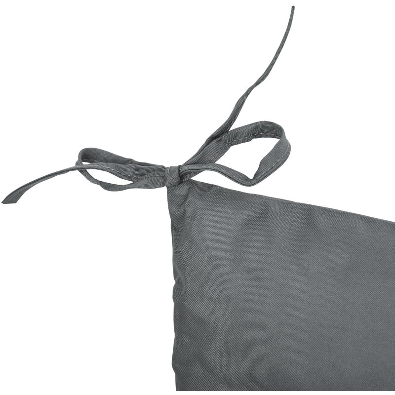 Thick Outdoor Seat Cushions With Backs, Grey Outsunny