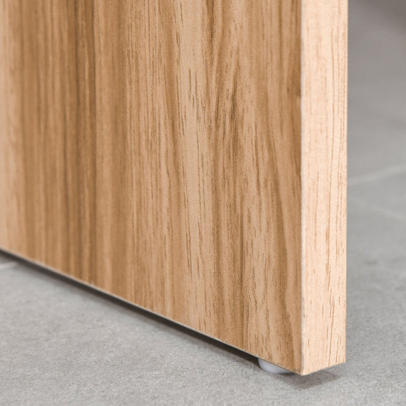 Dressing Table With Flip up Mirror and Cushioned Stool