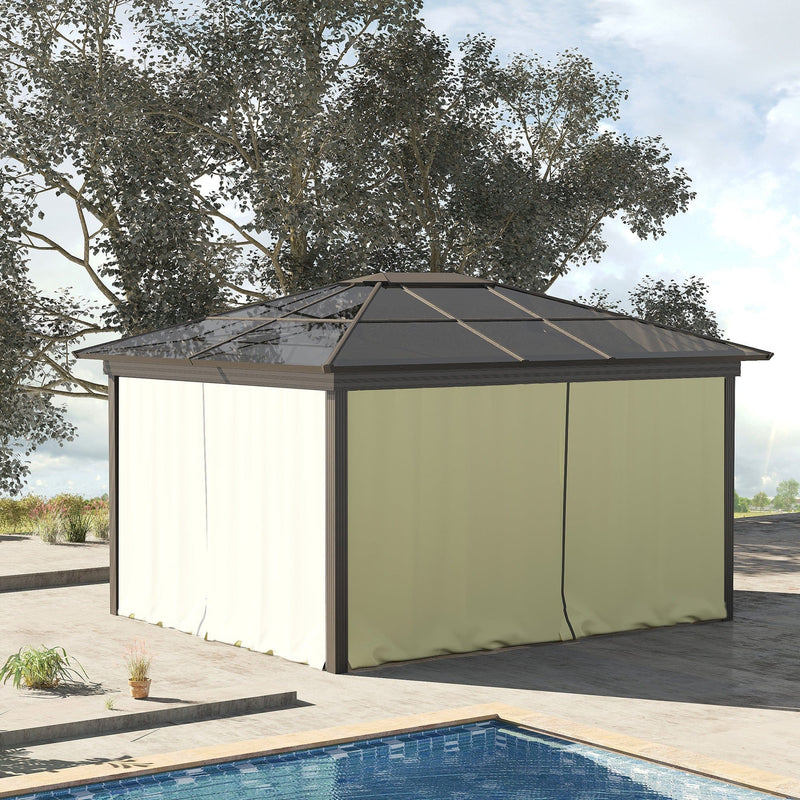 4 Sides For Gazebo Curtain Sidewalls, Fits Most 3x3m Gazebos