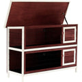 Large Wooden Rabbit Hutch Pawhut