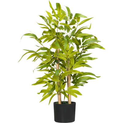 Artificial Bamboo Tree in Pot, Green Homcom
