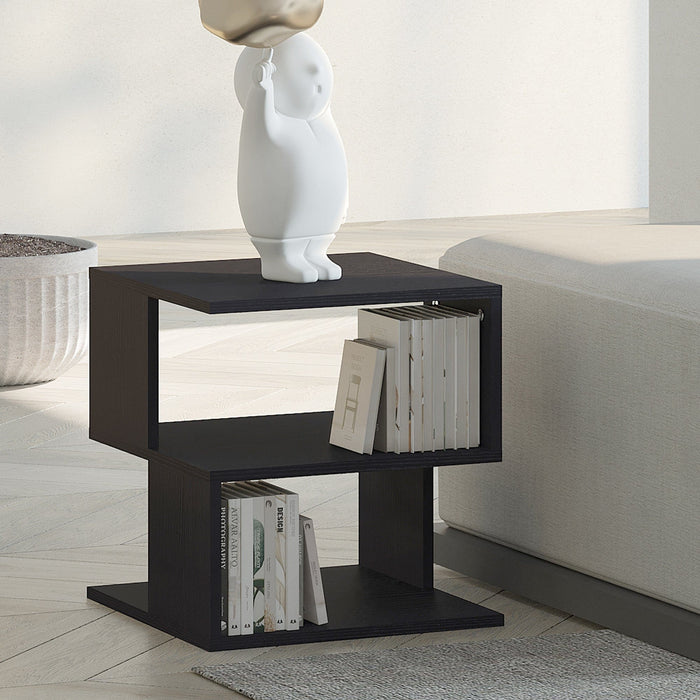 2 Tier Square Coffee Table with Storage