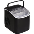 HOMCOM Ice Maker Machine Counter Top, 12Kg in 24 Hrs, 9 Cubes Ready in 6-12Mins, Portable Ice Cube Maker with Ice Scoop and Basket, Black Homcom