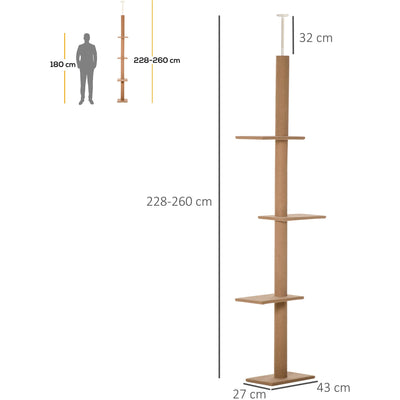 Floor to Ceiling Cat Tree Pawhut