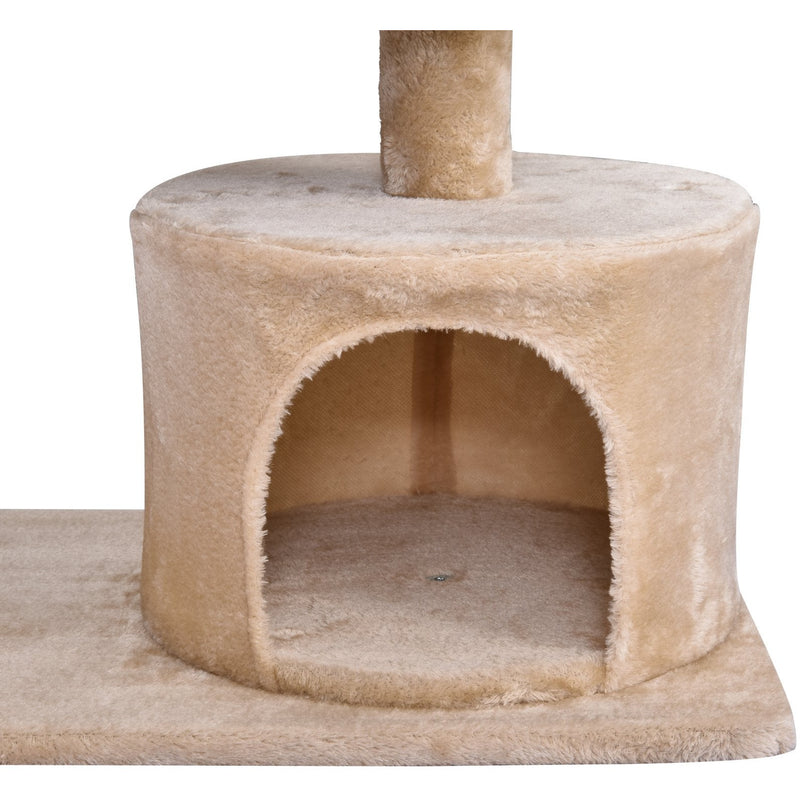 3-Tier Sisal Rope Cat Scratching Post w/ Toys