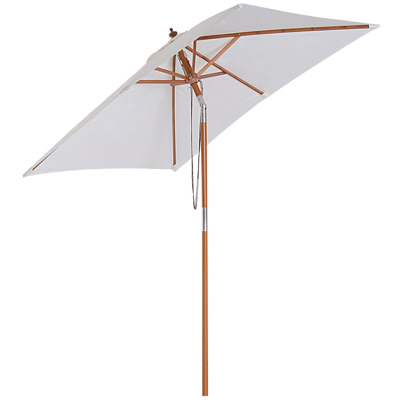 2m Outdoor Tilting Parasol Umbrella, Garden Sun Shade