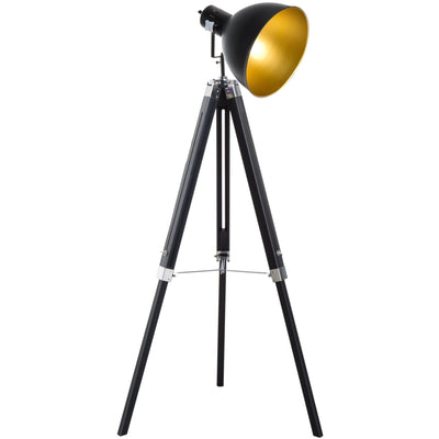 Industrial Tripod Floor Lamp Homcom