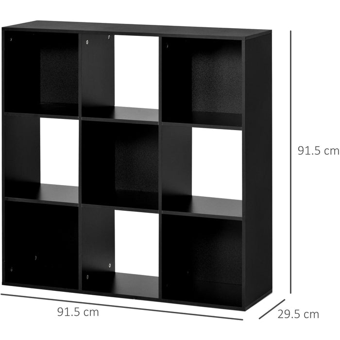 9 Cube Storage Bookcase, 3-Tier