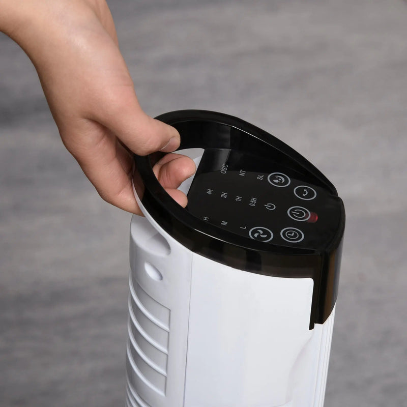 70° Oscillating Tower Fan with Remote, 3 Speed, 7.5h Timer Homcom