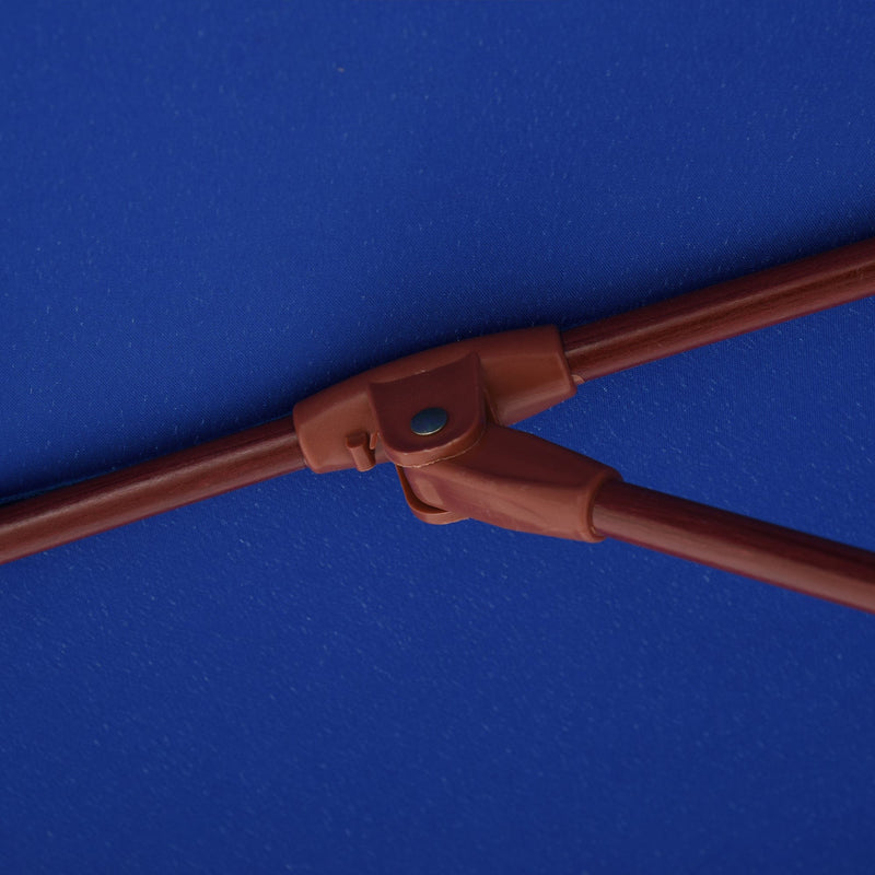 2.5m Wooden Garden Parasol - Top Vent