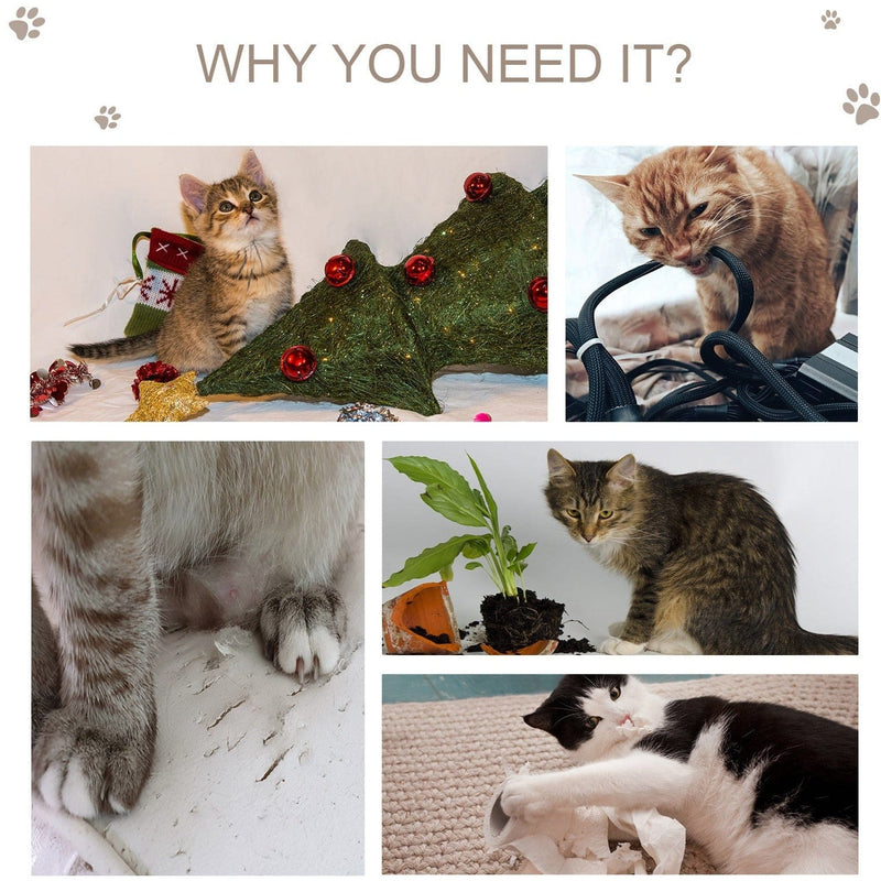 72cm Cat Tree, Climbing Centre, Sisal Post, Arc Perch, Grey