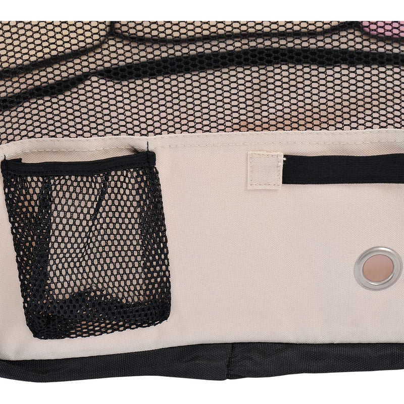 Fabric Pet Play Pen, 8-Panel Mesh, D90xH41cm, Outdoor Use