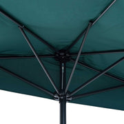 2.7m Half Parasol for Balcony - 5 Steel Ribs Outsunny