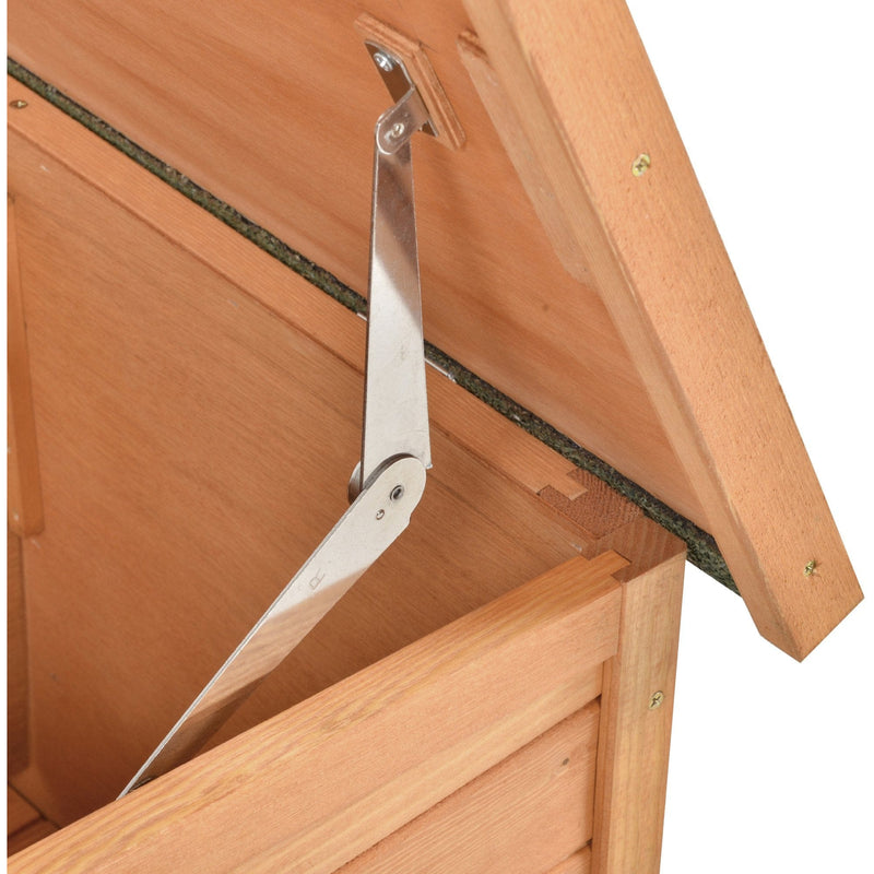 Rabbit Hutch with Run, Lift Open Top