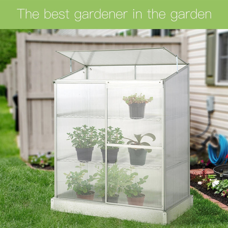 Mini Greenhouse Cold Frame, 3 Tier, 129 x 58 x 140cm