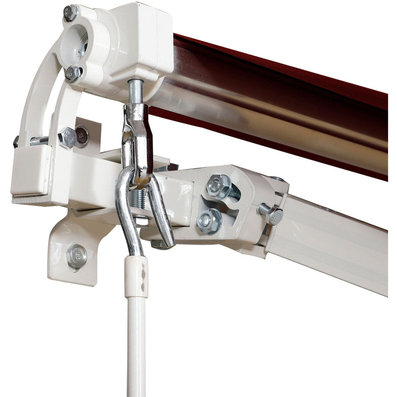 Manual Retractable Awning, 2.5x2 m, Dark Red