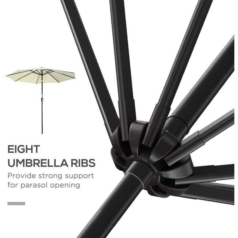3m Garden Parasol - Beige Outsunny