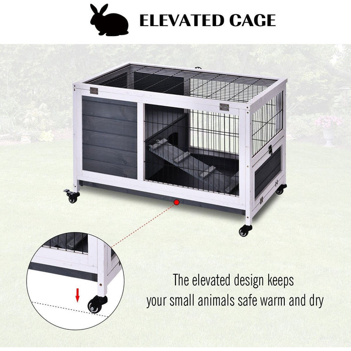 Indoor Rabbit Hutch with Lift Top