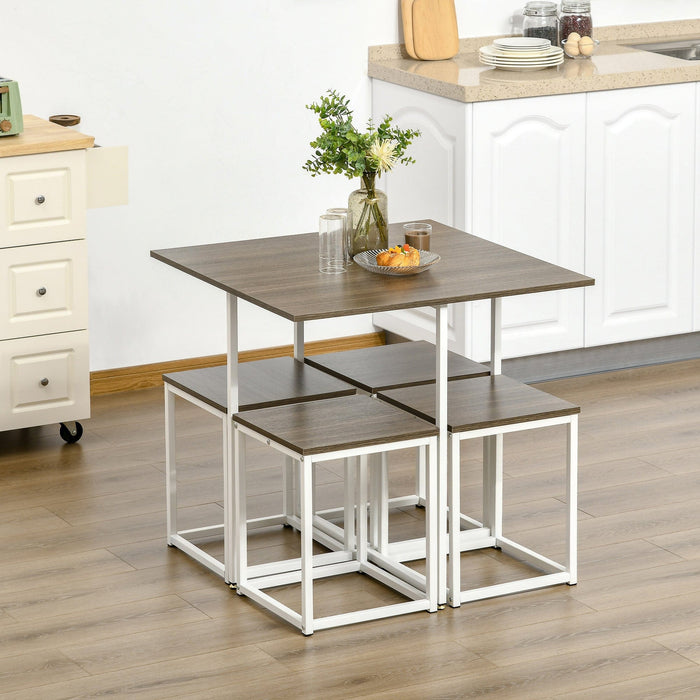 Square Dining Table and 4 Chairs