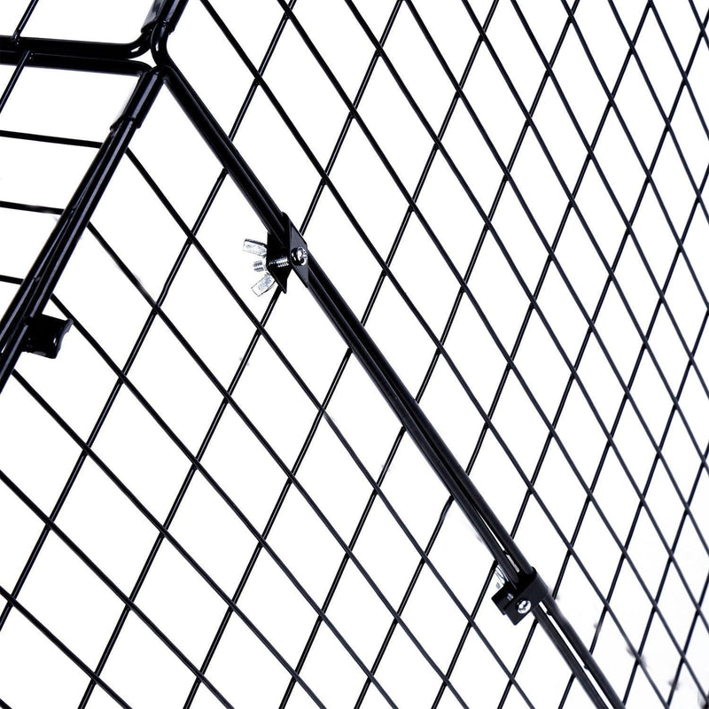 Extendable Fire Guard Screen, Black, W81.5 - 160x D44x H68cm