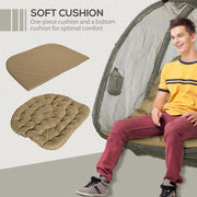 Double Egg Swing Chair With Stand, Pure Relaxation Outsunny