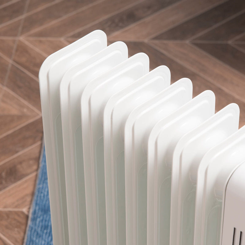 Oil Filled Radiator, Timer, 3 Heat Settings, Thermostat, 2180W