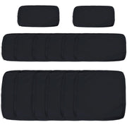 Outsunny Garden Rattan Sofa Cushion Polyester Cover Replacement Outdoor- No Cushion Included Grey Outsunny