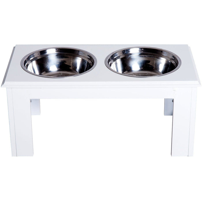 Stainless Steel Pet Feeder, 58.4x30.5x25.4cm