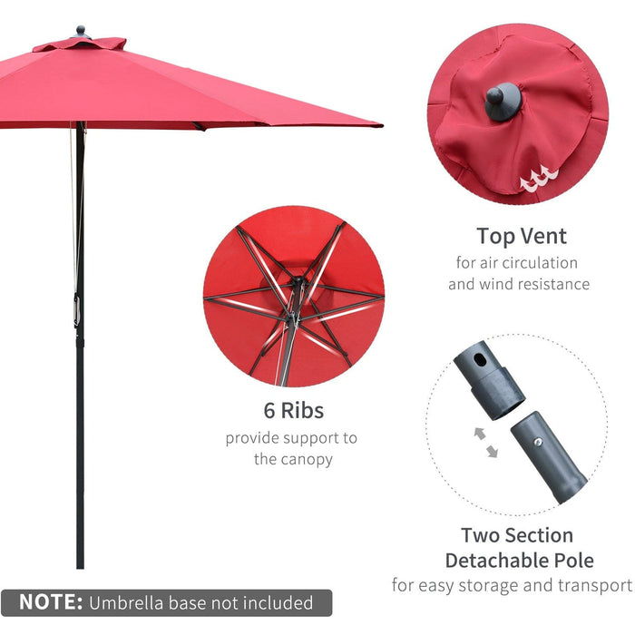 2.8m Outdoor Patio Parasols