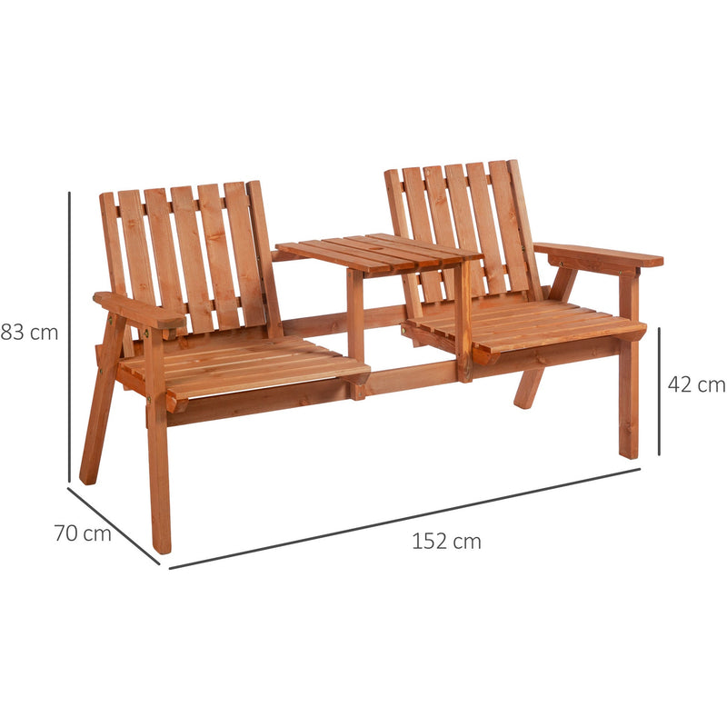 Outdoor Companion Seat Outsunny