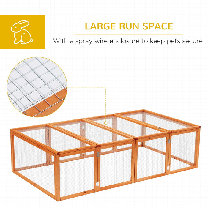 Outdoor Wooden Rabbit Hutch