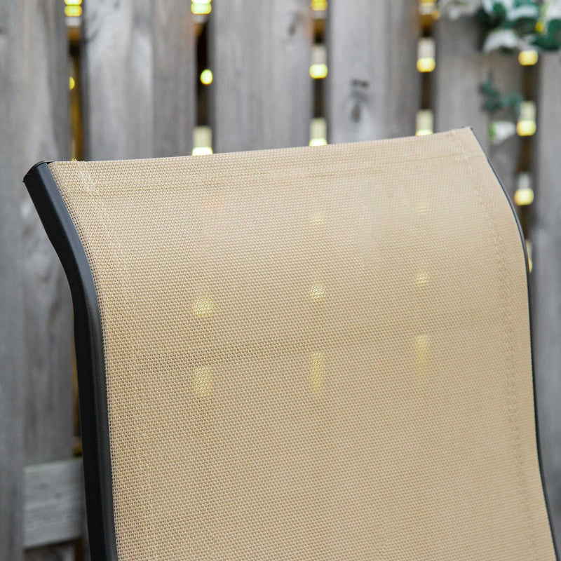 Set of 2 Foldable Reclining Sun Lounger